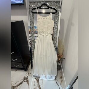 Iris White Lace Dress